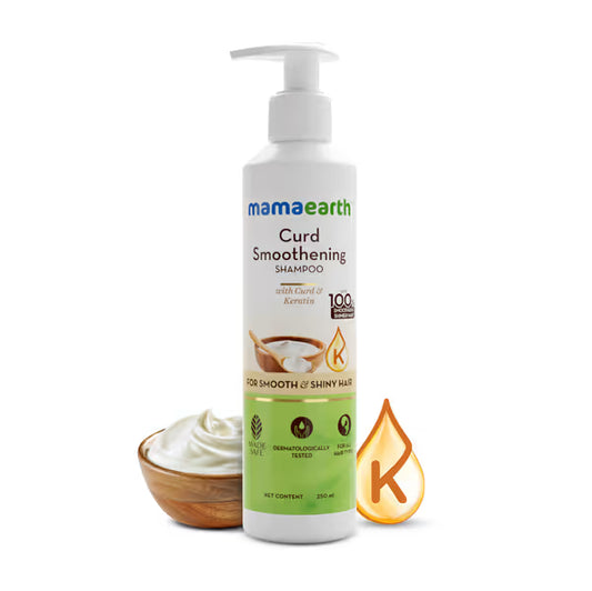 Curd Smoothening Shampoo with Curd & Keratin for Smooth & Shiny Hair- 250 ml